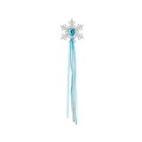 Bagheta Fulg de Nea, Inima Bleu, Argintie, 34 cm, ATU-085527