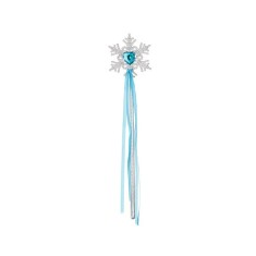 Bagheta Fulg de Nea, Inima Bleu, Argintie, 34 cm, ATU-085527 foto