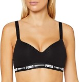 Cumpara ieftin Sutien captusit pentru femei Puma Iconic Padded, negru, Marimea XL - OUTLET