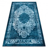 Covor ANTIKA 123 tek, ornament modern, lavabil - albastru, 120x170 cm