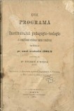 1660SPN XVIII Programă a Institutului pedagogico-teologic al archidiecesei ortodoxe rom&acirc;ne ... 1901/2 1902 Sibiu anuar