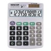 Calculator Birou Sencor S-SEC367/12, 12 Digiti, Alimentare Solara/Baterie, Negru