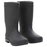 Cizme de ploaie, marime 38, negru, PVC