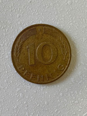 Moneda 10 PFENNIG - 1985 F - Germania - KM 108 (283) foto