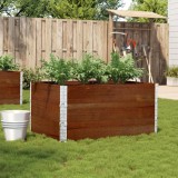 Cumpara ieftin Jardinieră de grădină, maro, 120x80 cm, lemn masiv de pin