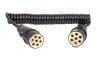Cablu Electric Spiralat Auto MVM ECC001, Tip S, Mare, Negru