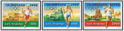 San Marino 1991 - Jocurile Olimpice, serie neuzata foto