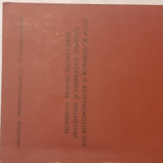 NORMATIV PRIVIND INTREȚ SI REPAR.CURENTE ALE AUTOMOBILELOR SI REMORCILOR-1983 R1