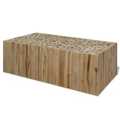 vidaXL Măsuță de cafea, 90x50x30 cm, tec natural 244556