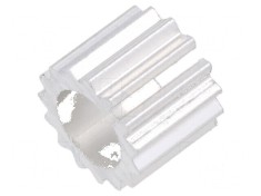 Radiator aluminiu extrudat rotund TO39 TO5, 12,5mm x 10mm foto