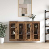 vidaXL Mobilier cu Montaj pe Perete 2 pcs Lemn vechi 69.5 x 34 x 90 cm 3394536