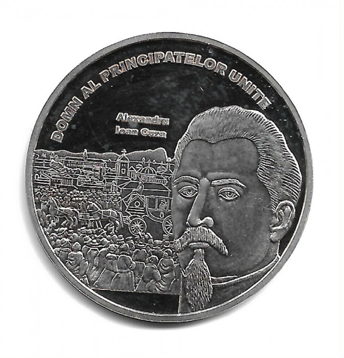 Medalii ROMANI MARI - ALEXANDRU IOAN CUZA - PROOF medal - .999 Argint,10,37g