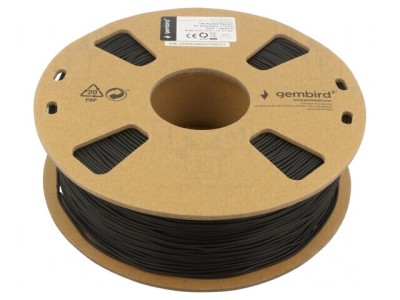 Filament TPE 1.75mm Negru 1kg Elastic 190-240&amp;deg;C foto
