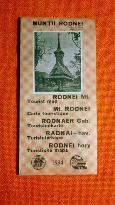 Muntii Rodnei Harta turistica - 22 de trasee + alte info utile 1994