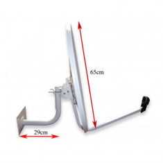 Antena satelit Cabletech, 65 cm, sistem de prindere foto