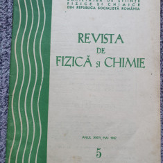 Revista De Fizica Si Chimie - Anul XXIV, Nr.5, MAI 1987, 40 pag