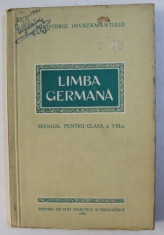 LIMBA GERMANA , MANUAL PENTRU CLASA A VIII-A , 1954 foto