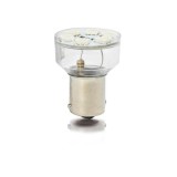 Set 2 becuri auto cu leduri Vecta 12V BA15s S25 , 6 LED , 5050 SMD , rosu AutoDrive ProParts