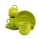 Ceasca cu farfurie Verde, 220 ml