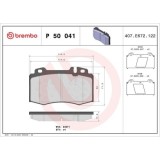 Placute frana Mercedes Clasa M (W163) 02.98-07.05, Clasa S (W220) 09.98-08.05, Clasa S Coupe (C215) 03.99-12.06, Sl (R129) 03.89-09.04, Sl (R230) 10., BREMBO