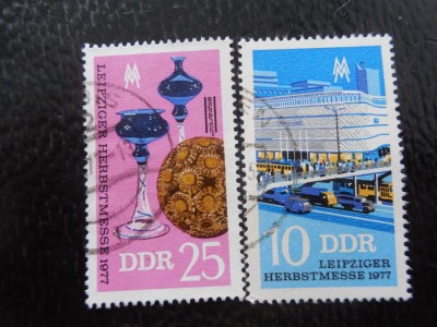DDR-TARGUL LEIPZIG-SERIE COMPLETA-STAMPILATE foto