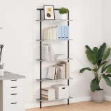 VidaXL Raft pentru cărți sonoma gri 60 x 24 x 168 cm Lemn compozit