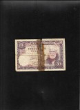 Rar! Spania 50 pesetas 1951 seria3850581 uzata reparata