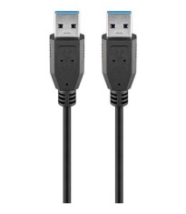 Cablu USB 3.0 5m USB A tata - USB A tata SuperSpeed 5Gbit/s negru Goobay