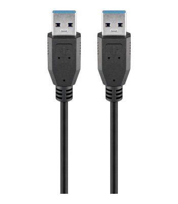 Cablu USB 3.0 5m USB A tata - USB A tata SuperSpeed 5Gbit/s negru Goobay foto