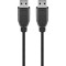 Cablu USB 3.0 5m USB A tata - USB A tata SuperSpeed 5Gbit/s negru Goobay