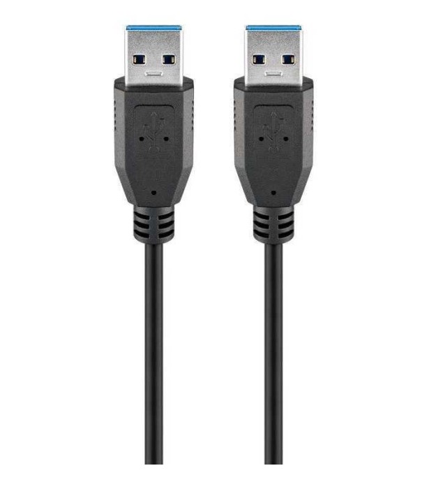 Cablu USB 3.0 5m USB A tata - USB A tata SuperSpeed 5Gbit/s negru Goobay