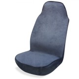 Husă Scaun Auto, Tip Prosop, Gri, Poliester, 120x46cm, Oem
