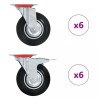 VidaXL Roți pivotante, 12 buc., 125 mm 278022