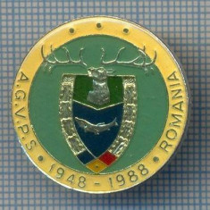 AX 171 INSIGNA VANATOARE SI PESCUIT SPORTIV PERIOADA RSR -A.G.V.P.S -1948-1988