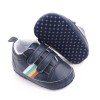 Pantofiori sport bebelusi bleumarine cu dungi multicolore (Marime Disponibila:, Superbaby