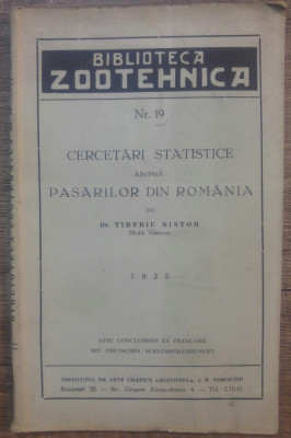 Cercetari statistice asupra pasarilor din Romania/ 1935 foto