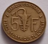 Statele Africii de Vest , 5 Francs 1997, Africa