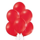 Set 10 baloane din latex, flippy, model party, 13 cm, 1 g, rosu