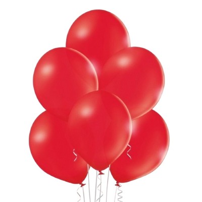 Set 10 baloane din latex, flippy, model party, 13 cm, 1 g, rosu foto