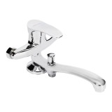 Baterie perete pentru baie/cada cu dus pe mijloc Sanit Lux DS-91026, crom