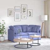 VidaXL Canapea modulară cu perne, albastru jeans, textil