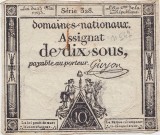 FRANTA ASIGNATA ASSIGNAT 10 SOUS MAI 1793 SIGN. GUYON F