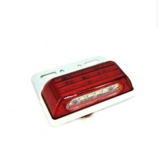 Set 2 lampi led universale pentru numar remorca 24v alb+rosu