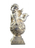 Cumpara ieftin Statueta decorativa, Inger, Alb, 50 cm, DV69-2P