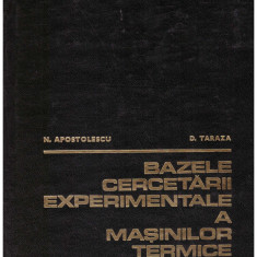 N. Apostolescu, D. Taraza - Bazele cercetarii experimentale a masinilor termice - 131045