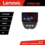 Navigatie Android 2K Lenovo pentru Citroen C1, Peugeot 107 si Toyota Aygo 2005-2014