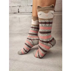 STK439-100 Sosete medii din bumbac ultrasox cu model