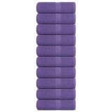Prosoape pentru oaspeti 10 buc Violet 360 g/m&sup2; 100% bumbac