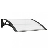 Cumpara ieftin Copertina de usa, negru si transparent, 100x75 cm, policarbonat