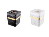 Cutie pentru depozitare marmorata, 2 Litri, ARS 413, Gimihome